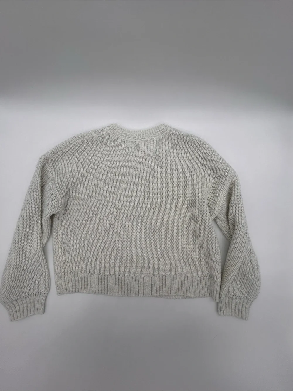 Girls Justice Cream Crewneck Sweater with Red Sequin Bows Size M (10)